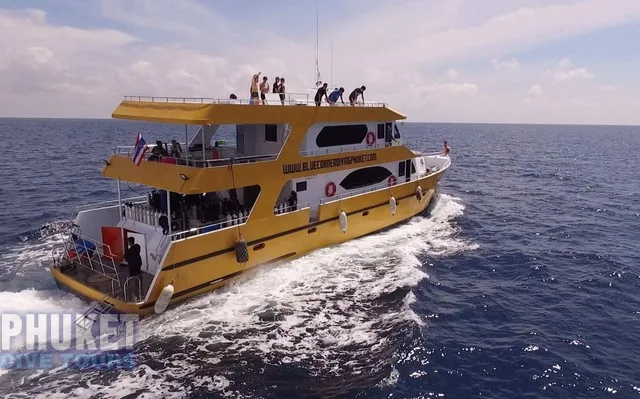 Phuket Dive Tours Racha Noi Scuba diving boat Phuket