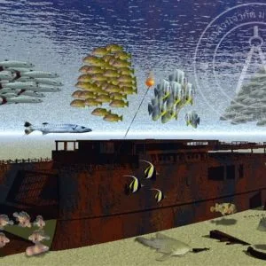 King Cruiser dive site map