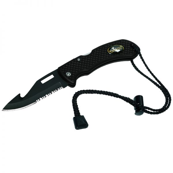 Saeko Dive Folding Knife - Black SS Blade - S3118