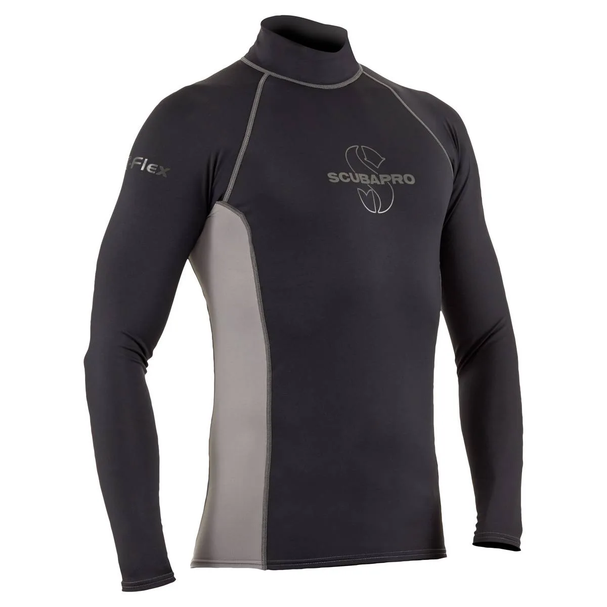 ScubaPro T-Flex Rashguard Men Black and Grey - X63179