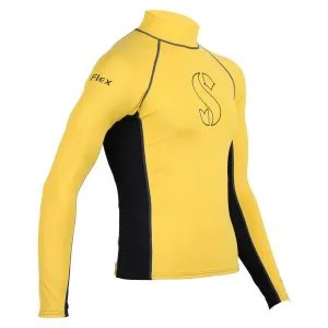 ScubaPro T-Flex Rashguard Men Black and Yellow - X63171