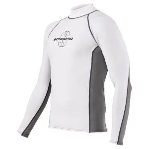 ScubaPro T-Flex Rashguard Men White and Grey - X63187