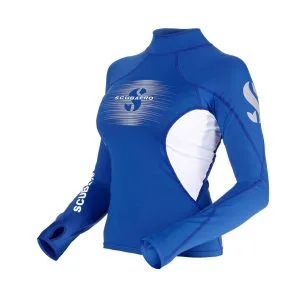 ScubaPro T-Flex Rashguard Women White and Blue - X63188