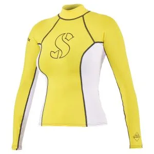 ScubaPro T-Flex Rashguard Women White and Yellow - X63172