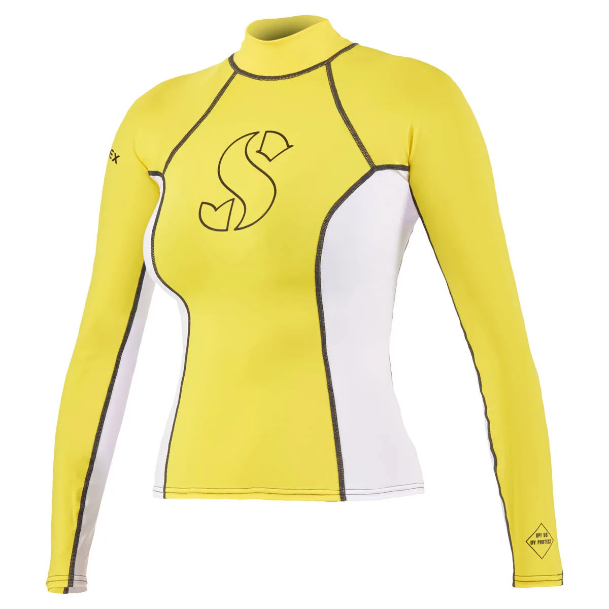 ScubaPro T-Flex Rashguard Women White and Yellow - X63172