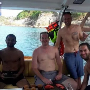 Half Day Private speedboat charter guests